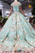 New Prom Dresses Ball Gown Quinceanera Dresses With Applique Beads INK15