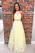Princess Tulle A Line Appliques Long Prom Dress Party Dress INK98