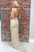Sexy Mermaid Beading Long Prom Dress with Criss Back INK84