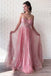 Sparking Sweetheart Long Pink Stunning Prom Dress INK78