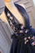 Princess Ball Gown Dark Blue Tulle Halter Prom Dresses Deep V Neck Backless Evening Dresses INI90