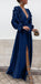 Boho Colorful V Neck A Line Cheap Bridesmaid Dress, Long Modest Dresses INH12