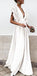 Boho Colorful V Neck A Line Cheap Bridesmaid Dress, Long Modest Dresses INH12