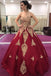 Gold Lace Appliques Sweetheart Ball Gown Prom Dress Sweet 16 Dress Quinceanera Dresses INI59