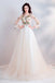 Pretty A Line Long Sleeves Tulle Appliques  Prom Dresses With Flowers ING69