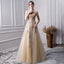 A Line Long Prom Dresses With Beading Formal Evening Gown INL30