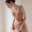 Charming A Line Long Tulle Prom Dresses With Flowers INK59