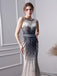 Elegant Mermaid Long Tulle Beading Prom Dresses INL24