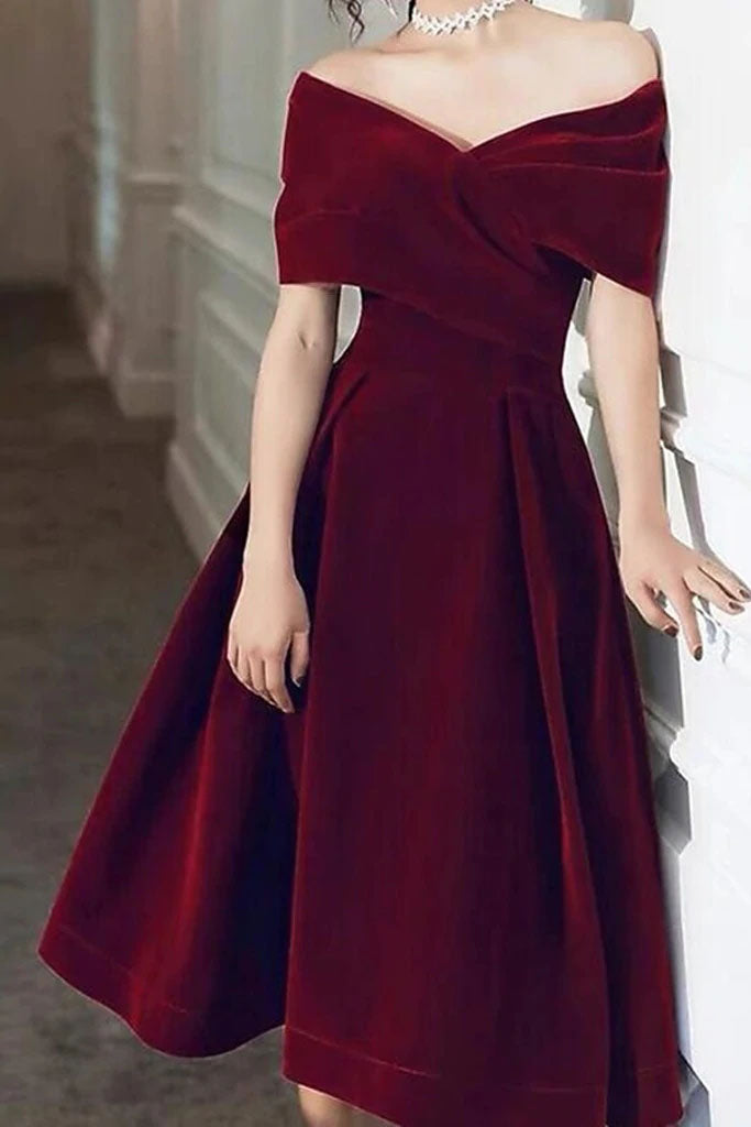 Burgundy sale dress graduation