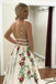 Charming V Neck Floral Embroidery Long Lace Prom Dress with Pocket INJ1