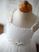 A-line/Princess Spaghetti Straps Sleeveless Beading Organza Flower Girl Dresses With Lace IN721
