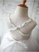 A-line/Princess Spaghetti Straps Sleeveless Beading Organza Flower Girl Dresses With Lace IN721