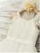 Princess Ivory A-line Scoop Sleeveless Floor-Length Lace Flower Girl Dresses IN714