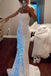 Mermaid Sparkly Sheath Prom Dress Sequin Long Backless Formal Evening Gown INDP2