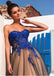 Modest Tulle Strapless A-line Long Prom Dresses With Lace Appliques IN916