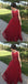 A Line Red Appliques Long Tulle Formal Prom Dresses INE47