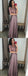 A Line V-Neck Half Sleeves Purple Long Prom Dress with Lace Top INF7