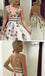 Cheap V Neck Prom Dresses Floor Length Formal Party Dress with Appliques INJ2