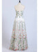 Gorgeous Strapless Formal Prom Dresses Elegant Lace Long Prom Dress INL44