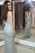 Shiny Mermaid Spaghetti Sheath Silver Long Sexy Prom Dresses ING35