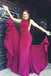 Mermaid Jewel Sweep Train Long Cheap Prom Dresses INN9