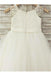 Princess Ivory A-line Scoop Sleeveless Floor-Length Lace Flower Girl Dresses IN714