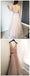 Gorgeous Tulle V-neck Backless A-line Prom Dresses With Beads INE26