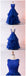 Fashion A-Line Bateau Long Royal Blue Organza Prom Dress with Beading INF64