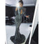 Sexy Long Sleeves Sequin Mermaid Shinning Sweep Train Cheap Prom Dresses INE51