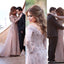 Chic A line Off-the-shoulder Long Sleeves Tulle Appliques Prom Dress IN991