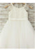 Princess Flower Girl Dress,Lace Flower Girl Dresses,Ivory Flower Girl Dress