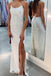 Sparkly Sheath Spaghetti Straps Sequined Ivory Formal Evening Dress Prom Dress INDP4