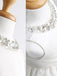 White Ball Gown Jewel Sleeveless Bowknot Long Satin Flower Girl Dresses IN700