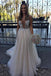 Sexy V Neck Tulle Long Prom Dress,Cheap Evening Dress IN683