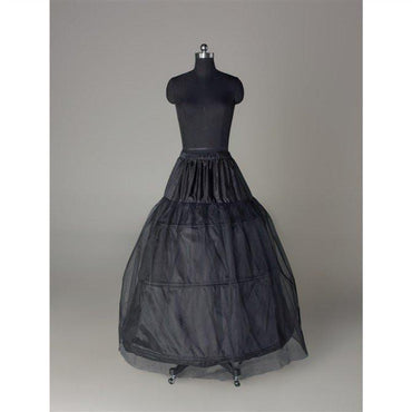 Fashion Black Wedding Petticoat Accessories Black Floor Length Underskirt INP1