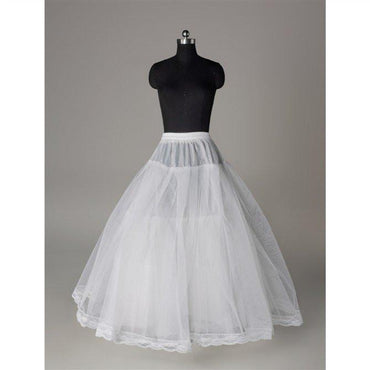 Fashion A Line Wedding Petticoat Accessories White Floor Length INP3