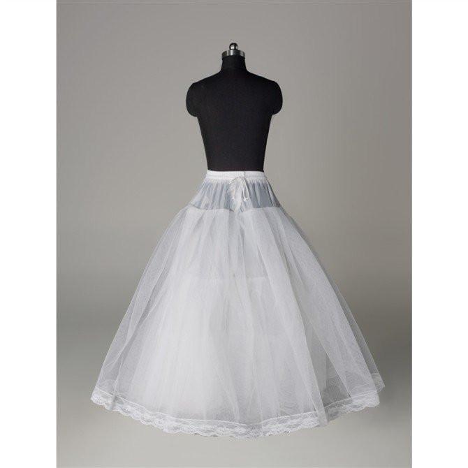 Fashion A Line Wedding Petticoat Accessories White Floor Length INP3