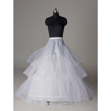 Tulle Wedding Petticoat Accessories White Floor Length INP4