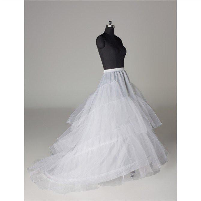 Tulle Wedding Petticoat Accessories White Floor Length INP4