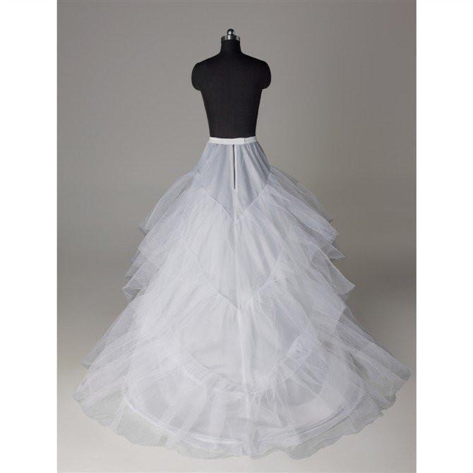 Tulle Wedding Petticoat Accessories White Floor Length INP4
