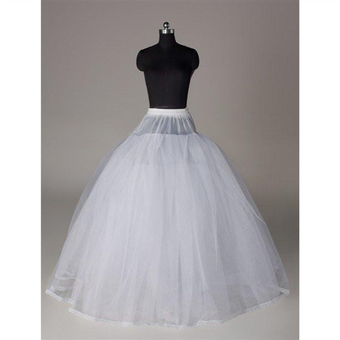 Fashion Ball Gown Wedding Petticoat Accessories White Floor Length INP5