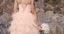 Knee Length Blush Colored Layered Tulle Short Ruffles Wedding Dresses IN557