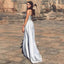 Mermaid Spaghetti Straps Detachable Silver Prom Evening Dress with Appliques INQ66