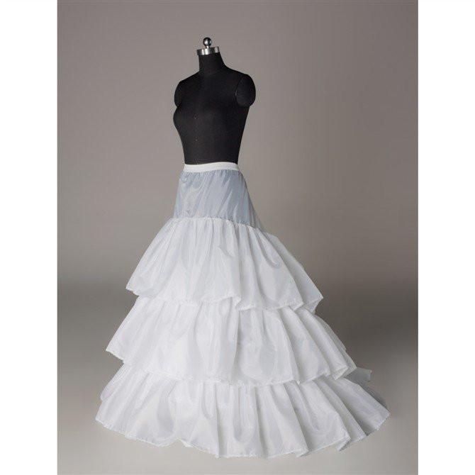 Fashion Wedding Petticoat Accessories Layers White Floor Length INP14