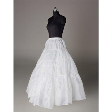 Fashion A Line Wedding Petticoat Accessories White Floor Length INP16