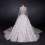 Luxurious Long Sleeves Flowers Ball  Gown Wedding Dress, Bridal Dresses INQ25