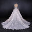 Luxurious Long Sleeves Flowers Ball  Gown Wedding Dress, Bridal Dresses INQ25