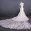 Charming Mermaid Tulle Wedding Dress, Chapel Train Long Bridal Gown INQ14
