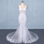 Mermaid Spaghetti Straps Lace Wedding Dress, Fashion Long Bridal Dresses INQ17