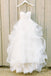 Simple Strapless White Tulle Long Cheap Princess Beach Wedding Dresses W27